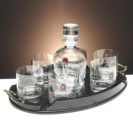 Set/Estuche de 6 Vasos Bajos de Cristal para Whisky o Agua + ...