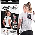 PRIMEKINETIX PostureMedic Dynamic Posture Brace for Neck and Back Support -For Enhanced Shoulder Alignment, Posture Improvement & Stretching- S (Red)