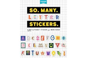 So. Many. Letter Stickers.: 3,820 Alphabet Stickers for Word Nerds