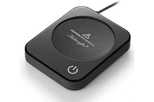 ANBANGLIN Coffee Mug Warmer, Smart Cup Warmer for Desk, 3 Temperature Control & Auto Shut Off, Electric Cup Warmer for Heating Milk,Tea,Beverage,Candle (Black-No Mug)