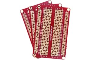 Gikfun 3PCS Solder-able Breadboard Gold Plated Proto Board PCB - Compatible with Arduino, Raspberry Pi, DIY Electronics, Sold