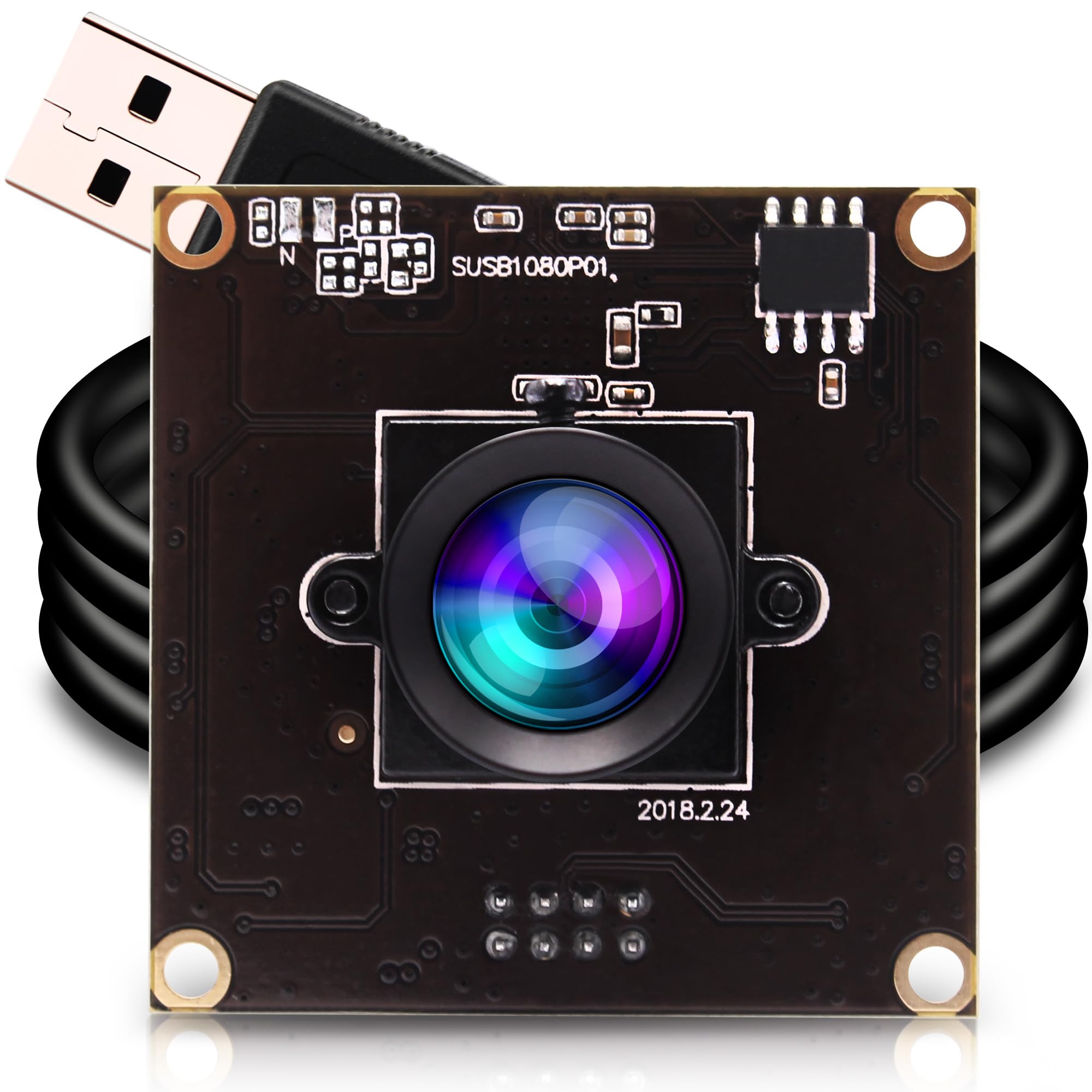G USB3.0 Camera High Speed 50fps Web Cam Module,FHD 1080P Web Camera,Wide Angle IMX291 Webcamera,0.01Lux Low Illumination Embedded usb Camera Module for Windows,Linux,Mac,Raspberry Pi
