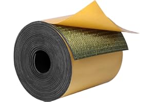 DGSL Neoprene Rubber Sheet Self Adhesive, 3" Wide x 1/16" Thick x 10' Long Solid Rubber Sheets, Rolls & Strips for Crafts, Pa