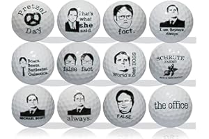 GBM GOLF BALL MANUFACTURERS The Office Golf Balls 12 Pack