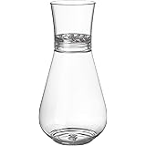 AmazonCommercial Plastic Shatterproof Decanter with Aerator, 28 oz, Pack of 3