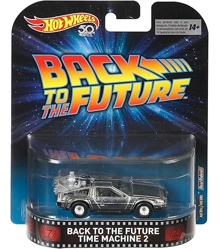 Amazon.com: Hot Wheels Retro Back to the Future 1:55 Die Cast Car