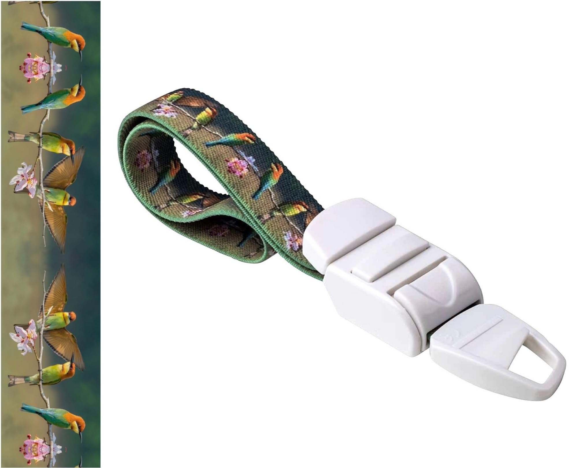 ROLSELEY Medical Tourniquet with MULTICOLOUR COLOURFUL BIRDS Pattern with ABS Plastic Buckle Latex Free Elastic Band Perfect for Doctors, Nurses, Students and Paramedics