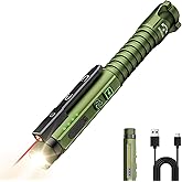 PASIION EDC Flashlight Rechargeable,800 Lumen Small Flashlight with Magnetic Clip & Base, 11 Modes LED Flashlight,Glass Breaker&Bottle Opener, USB-C Flashlight for Working,Home and Emergency