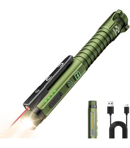 NEBO Inspector 500+ Pen Light, 500 Lumen LED Rechargeable Pocket Light-Orange : Sports & Outdoors