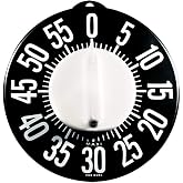 Tactile Low Vision Timer-Black Dial, White Numbers