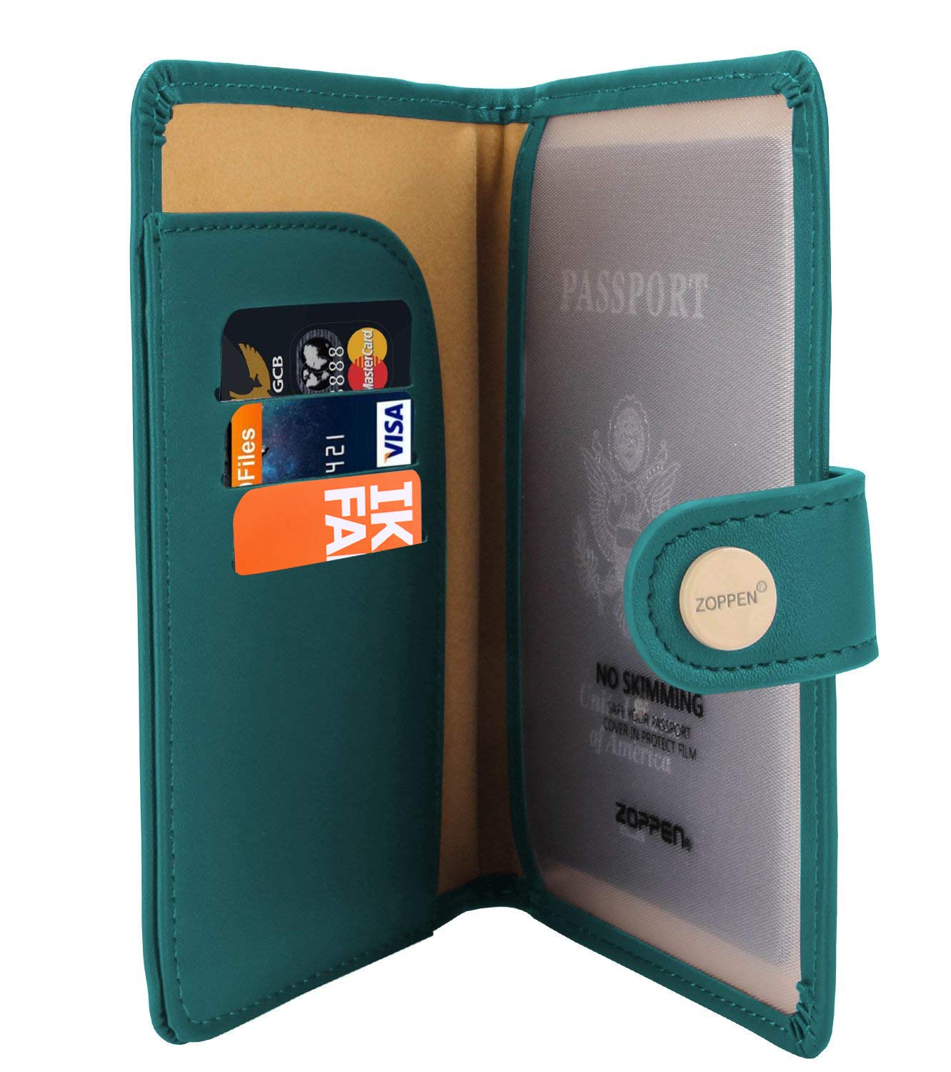 ZOPPEN Passport Holder Women, Passport Cover Travel Wallet Rfid