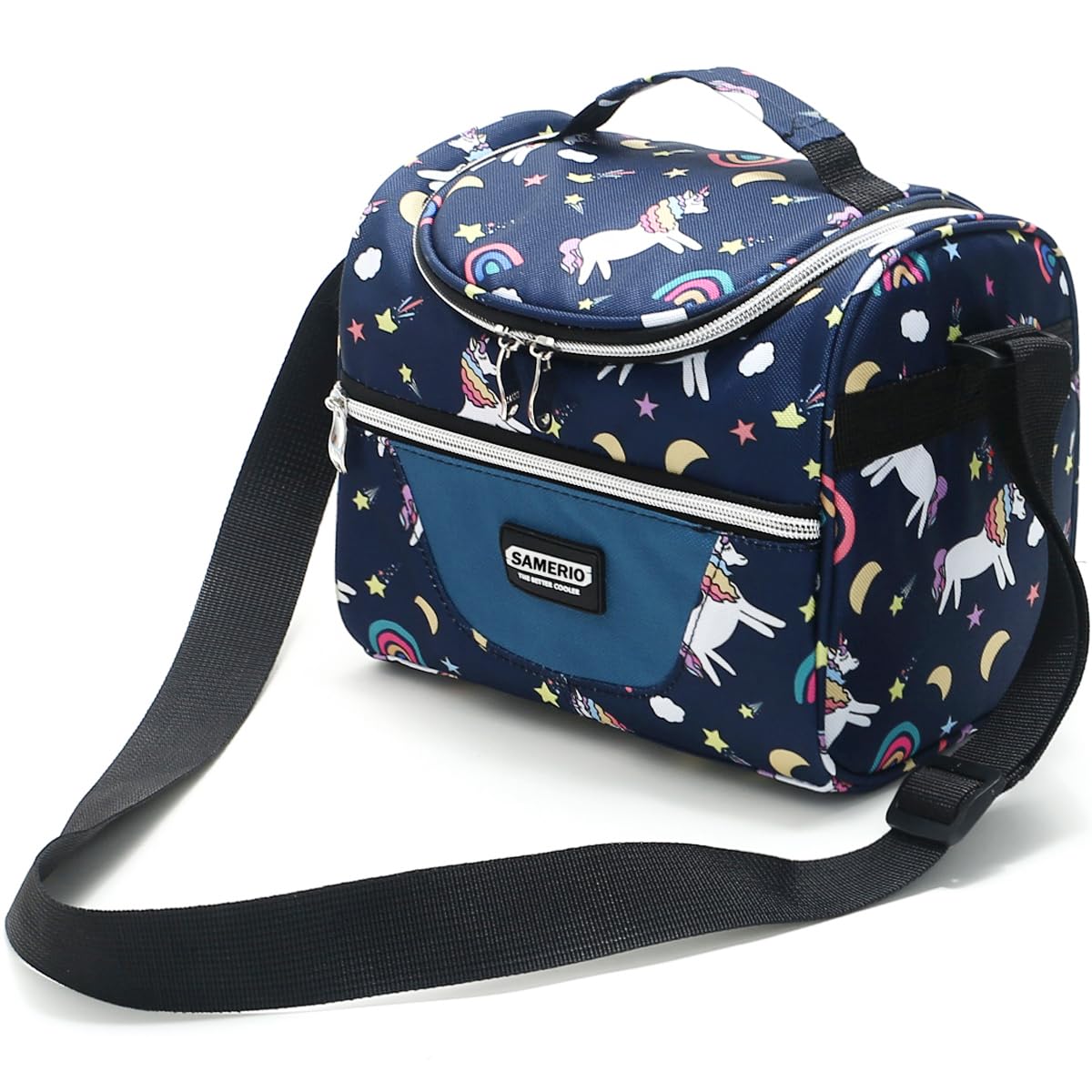 SAMERIO Insulated Lunch Bag for Kids Cooler Lunch Box for School Boys Girls Women Tote Bento Bags Smooth Zipper& Lightweight with Adjustable Strap