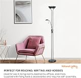 National Lighting Mother and Child Uplighter Floor Lamp with Reading Light view 4