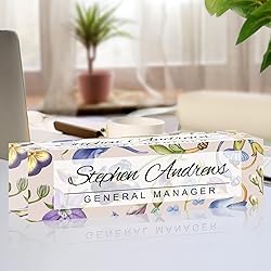 Name Plate for Desk Personalized Office Acrylic