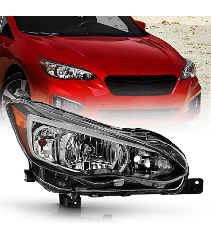 Driver Side Halogen Headlight For 2018-2021 Subaru Crosstrek & Impreza - Includes Bulbs 8 thumbnail image