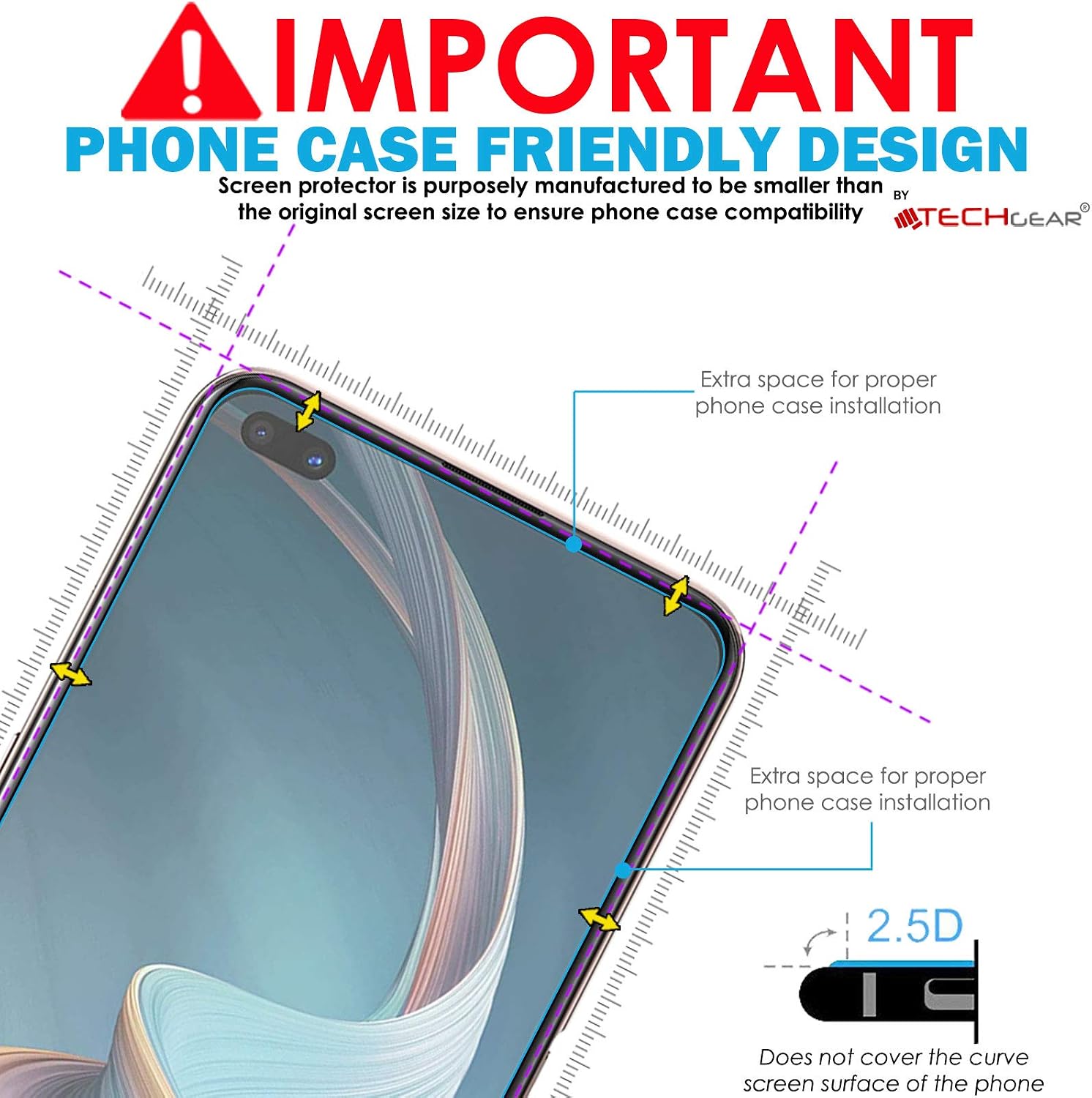 TECHGEAR 2 Pack of GLASS Edition for Oppo Reno4 Z 5G (Reno 4Z 5G) - Image 4