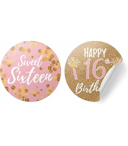 Aazon.co: Darling Souvenir Quinceañera 15 Pegatinas De Cupleaños
