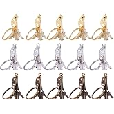 Outus 15 Pieces Retro Adornment Eiffel Tower Keychain Key Ring