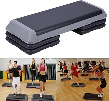 Paneltech 80cm/110cm 3 en 1 Steps Fitness Step de aeróbic step ...