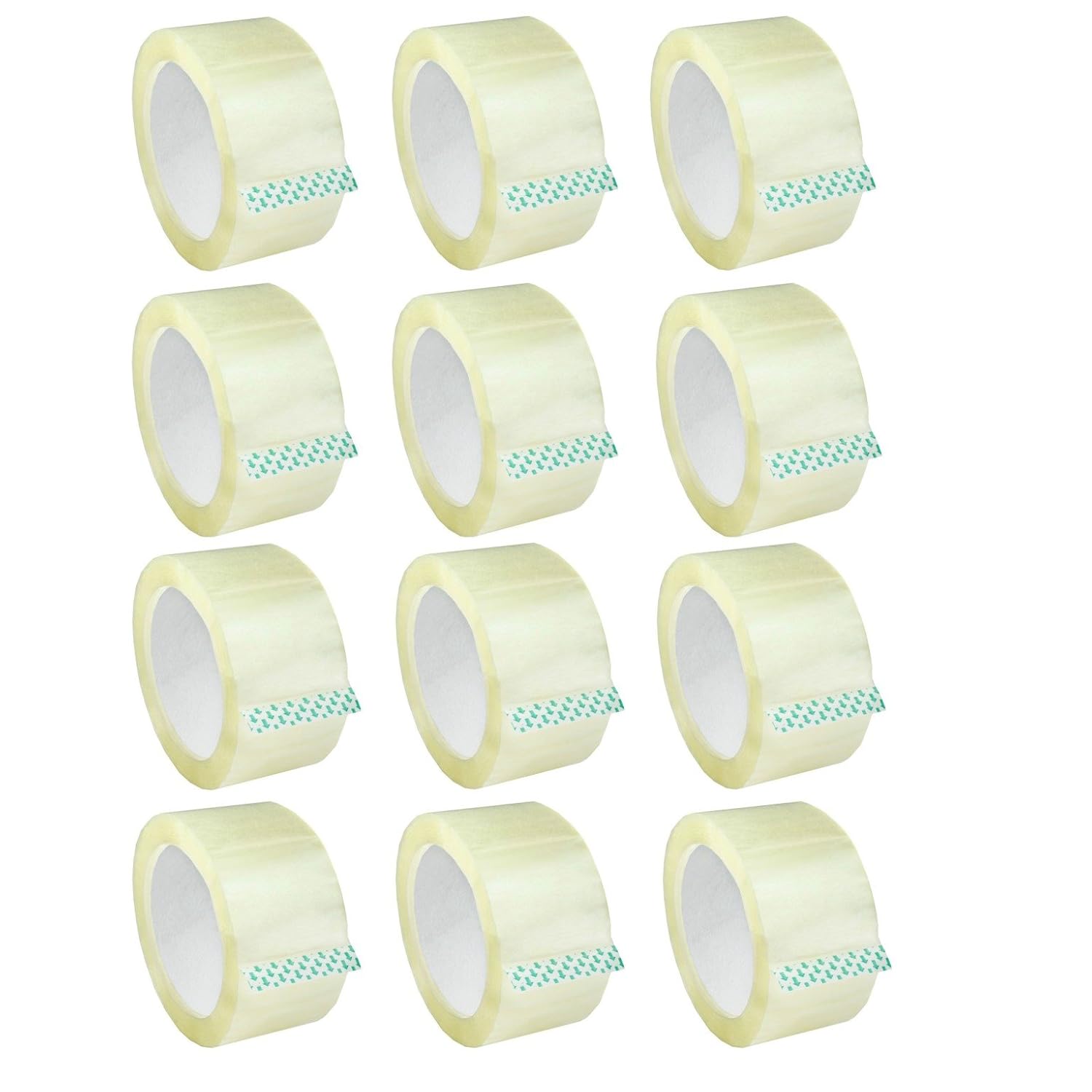 Office and Storage 12 Pack Sales4Less Clear Packing Tape Rolls 2Inches