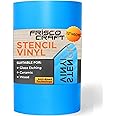 Frisco Craft Stencil Vinyl - Compatible Stencil Vinyl for Most Cutters - Blue Removable Sheet - Professional Grade, Easy to use, No Residue, Multi-Purpose (12” x 60ft)