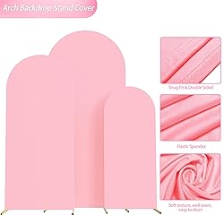 Wokceer Set of 3 Wedding Arch Backdrop Cover