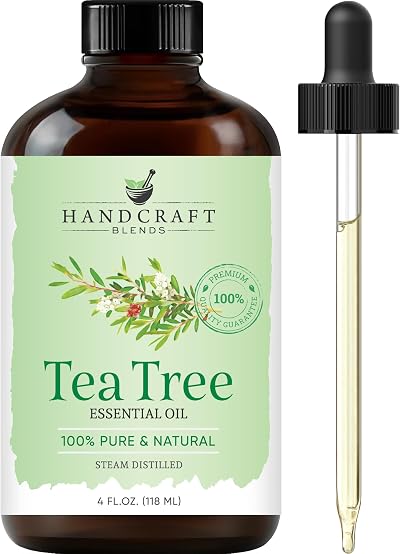 Handcraft Blends Tea Tree Essential Oil 118 ml Pure Therapeutic Grade Glass