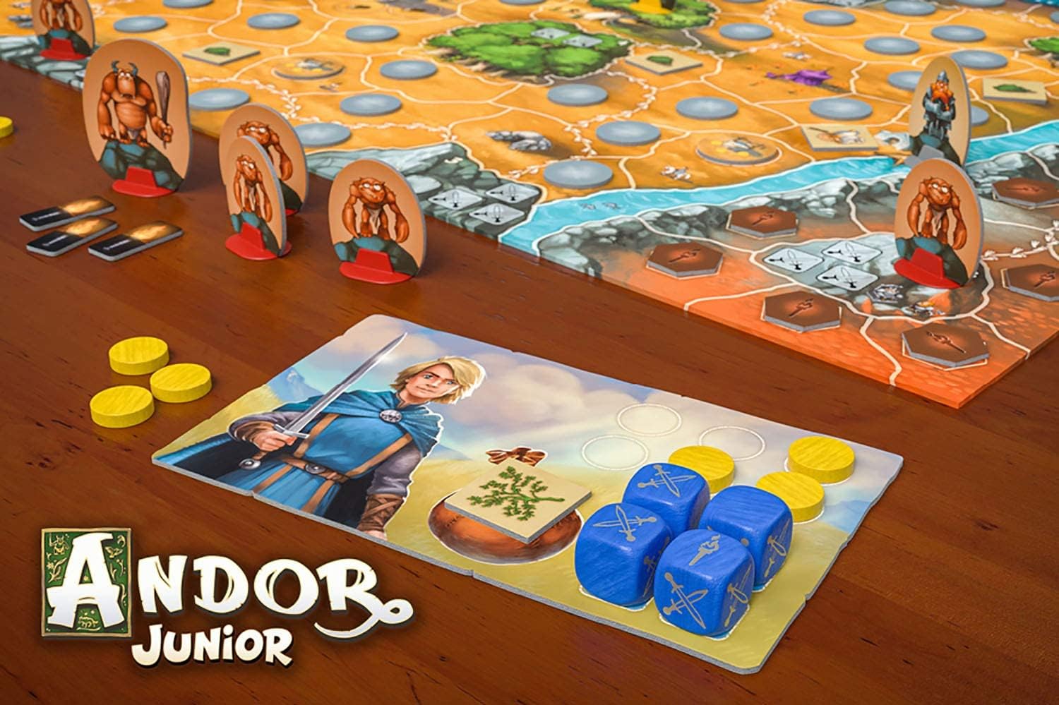 KOSMOS 698959 Andor Junior, Haltet zusammen und beschützt das Land Andor, kooperatives Kinderspiel ab 7 Jahren für die ganze Familie, Fantasy-Abenteuer, deutschsprachige Version 3