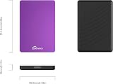 Sonnics 320GB Purple External Portable Hard Drive USB 3.0 view 5
