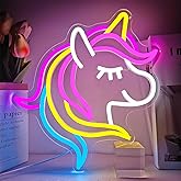 FuugZze Unicorn Neon Signs for Wall Decor Colorful Unicorn Led Sign USB Cute Neon Sign Dimmable Unicorn Neon Lights for Bedroom Party Unicorn Lights for Girls Room Birthday Christmas Unicorn Gifts