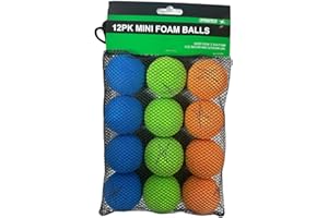 TronX Mini Hockey Balls - 12 Soft Foam Balls for Knee and Floor Hockey - 2" Indoor Mini Hockey Balls