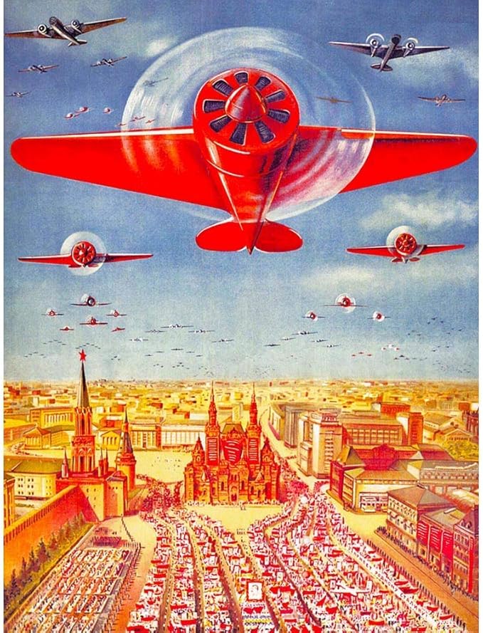 Amazon ポスター ソビエトロシアプロパガンダソ連強力な空軍 A3サイズ インテリア 壁紙用 絵画 アート 壁紙ポスター アートフレーム ポスター オンライン通販