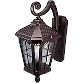 Koda Outdoor 19" LED Wall Lantern Exterior Wall Light Wall Sconce with Dusk to Dawn Weather-Resistant, Oil Rubbed Bronze, LED