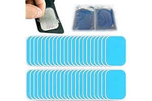 huiming 50Pcs/25Packs Gel Pads for abs Stimulator Replacement for Ultimate Muscle EMS Abdominal Belt Arm Leg Waist Workout