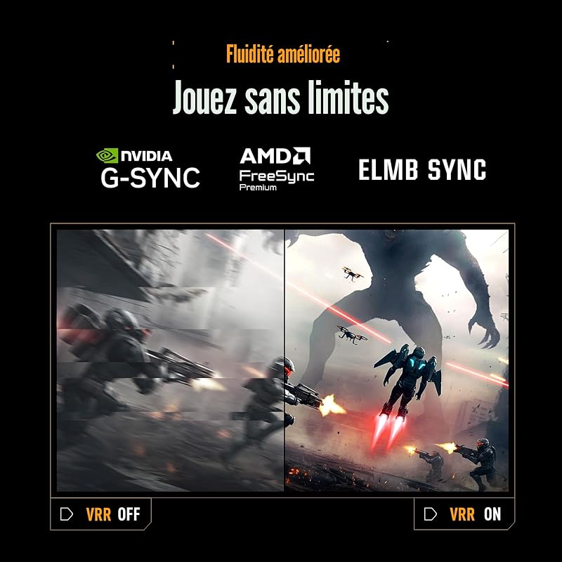 TUF Gaming VG27AQL5A 27 Pouces 1440p 210Hz Écran PC Gamer Fast IPS