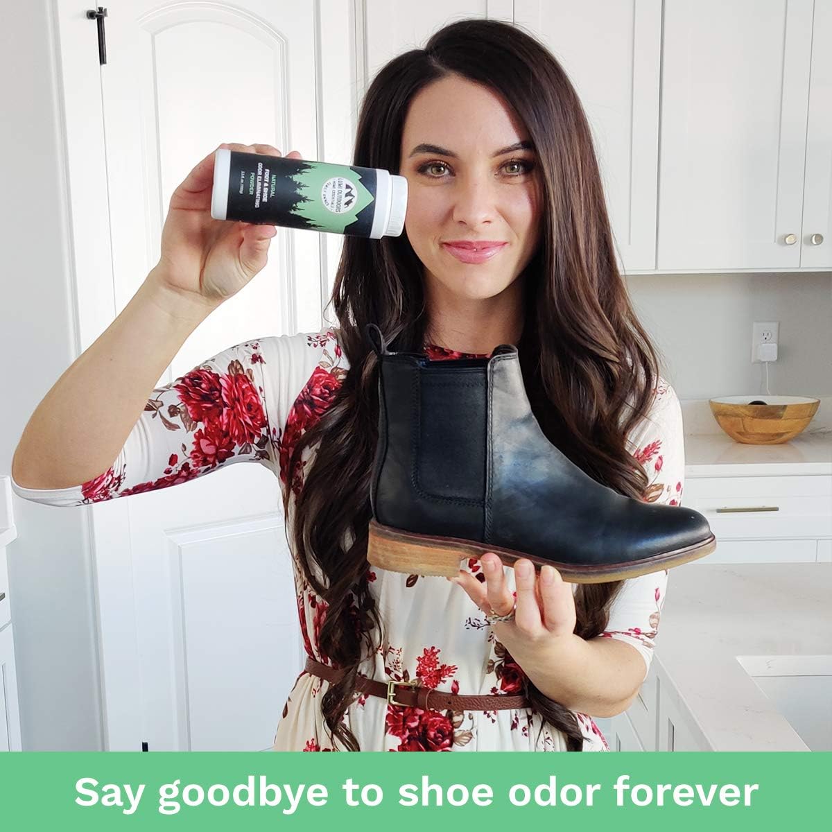 Natural Foot Powder Deodorizer & Shoe Odor Eliminator - Talc Free Foot Deodorant by Lumi Outdoors: Health & Personal Care