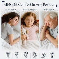 JOLLYVOGUE Pillows Queen Size Set of 2 for