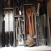 Practical Comfort Verstellbarer Schubladen-Organizer Küche, eleganter