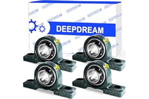 DEEPDREAM 4Pcs UCP205-16 Pillow Block Bearing 1 inch Shaft Cast Iron p205 Bearings with 1" Bore Mounted Bearing Block Self Alignment