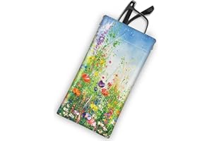 Mcapirivo Soft Sunglass Eyeglass Glasses Case,7x3.5inch Portable Pu Leather Squeeze Top Holder Bag Pouch for Women Men