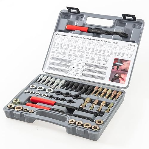 49-Pieces Rethread Repair Tool, Master Thread Rethreading Kit UNC UNF - View #4