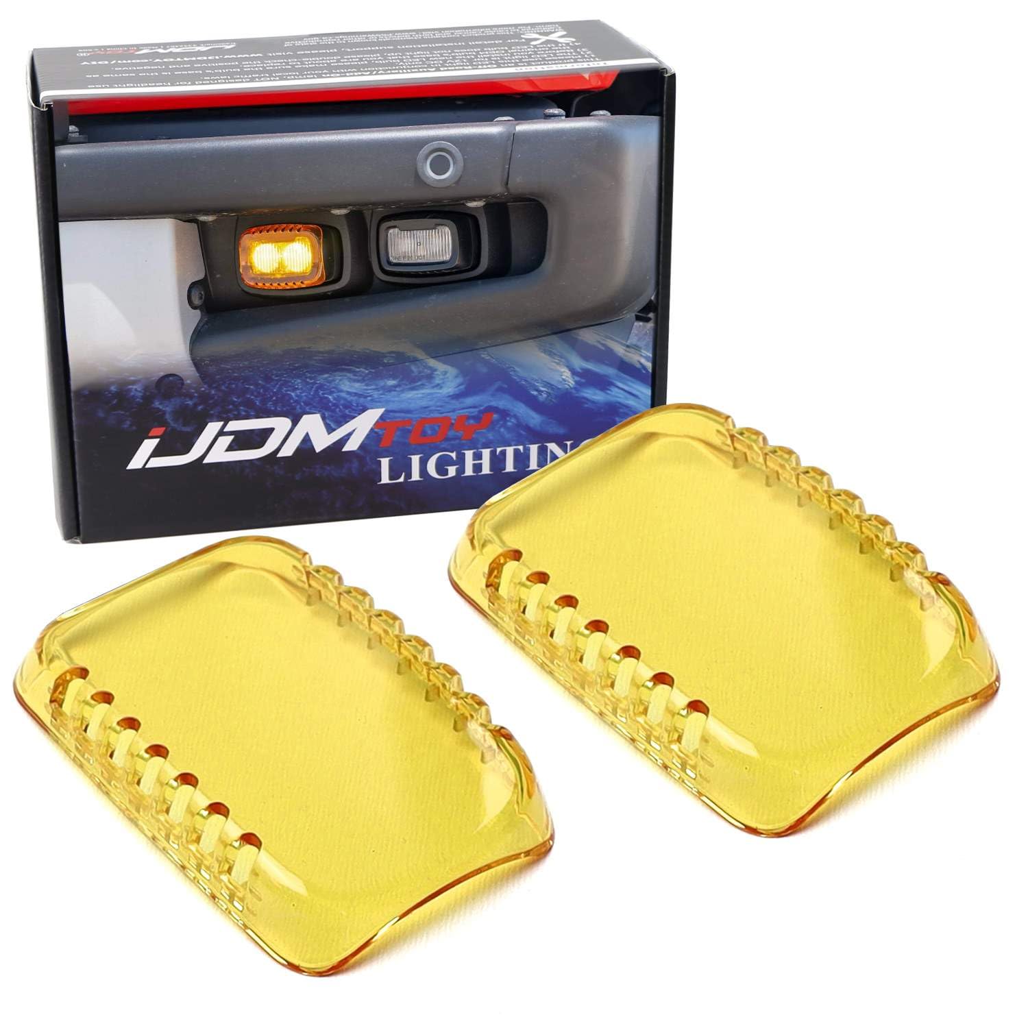 iJDMTOY 2pc 2500K Selective Yellow Colored LED Pod