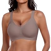 Owucozy Jelly Bras for Women Push Up Bra for Women Seamless Bras No Show Comfort Full Coverage Push Up Wireless T Shirt Bra