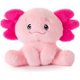 The Petting Zoo Axolotl Stuffed Animal Plushie, Snugletz, Kids Gifts, 7 in | Axolotl by Zoologee. Great Toys for Girls and Boys. Plush Gifts for Kids