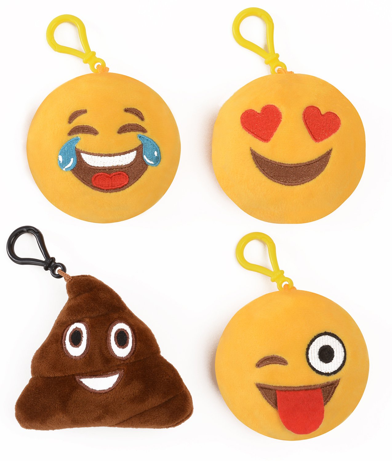 Emoji Universe: Talking Emoji Backpack Clips Key Chains; Plush Keychains Make.. 19 71wge1j4CYL