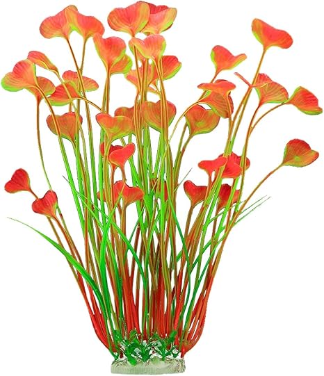 Amazon Com Lantian Beautiful Aquarium Plastic Plants Natural