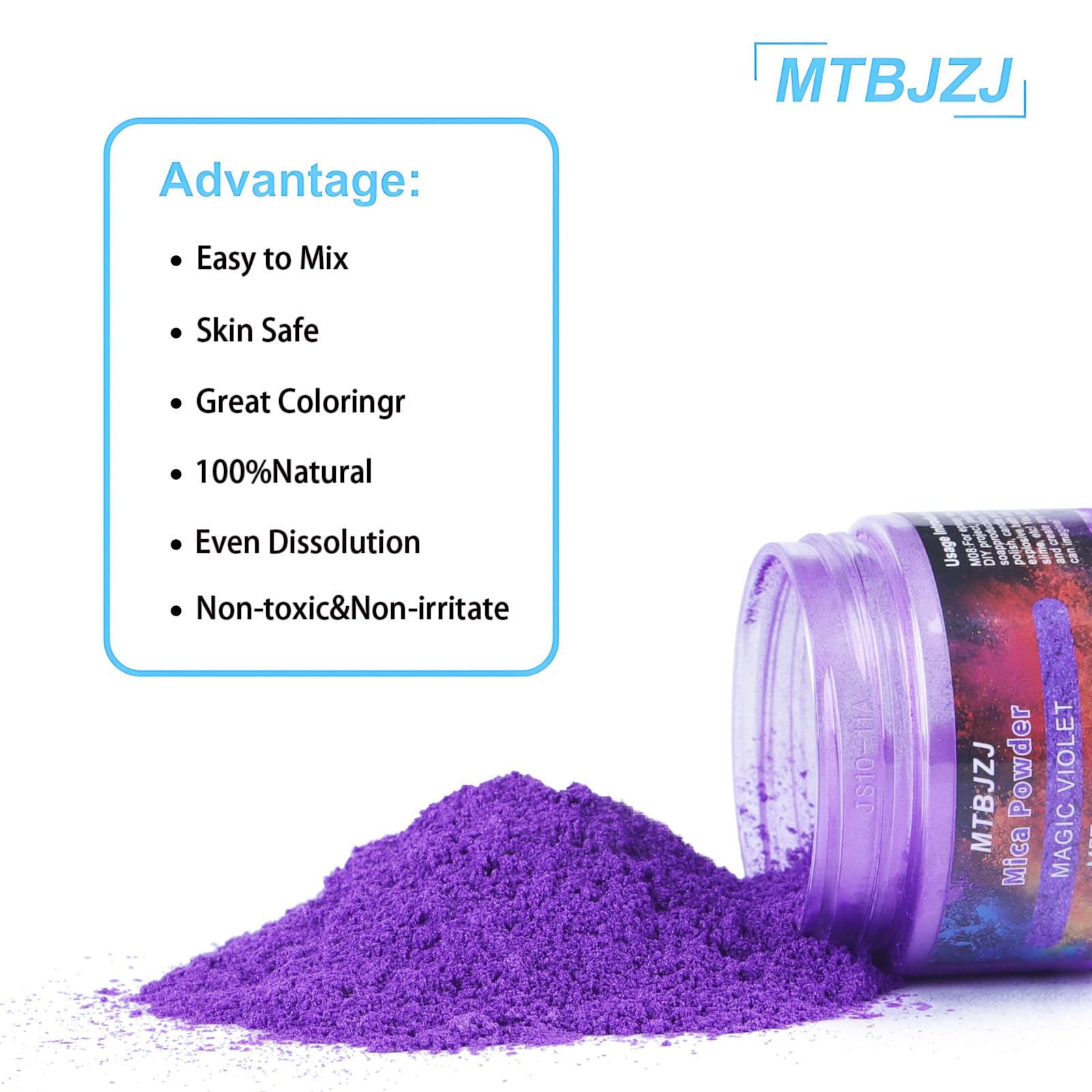 MTBJZJ Mica Powder for Resin, 15 Colors - 20g/Bottle of Epoxy Resin Color Pigment,for Candle Dye, Lip Gloss Pigment, Soap Making, Slime Colorant, Paint, Bath Bombs,Nail Polish and Eye Shadow