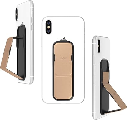 Amazon Co Jp Clckr スマホスタンド グリップ 縦置き 横置き スマホリングの次はこれ スリムデザイン Iphone Android Xperia 各種スマホに対応 ケース に装着可 ユニバーサル スマホホルダー Sサイズ メタリックゴール 家電 カメラ