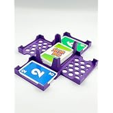 Card Holder Organizer, Plastic Game Card Storage Rack, Card Game Accessory - Purple