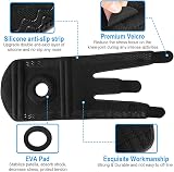 AVIDDA Knee Support 2 Pack Open Patella 3 Straps Compression Sleeve Black view 3